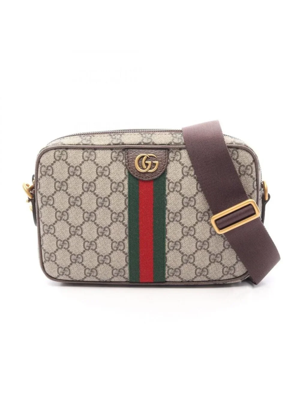 Gucci Shoulder Bag Ophidia GG Supreme Small Cross 2-Way Canvas Leather